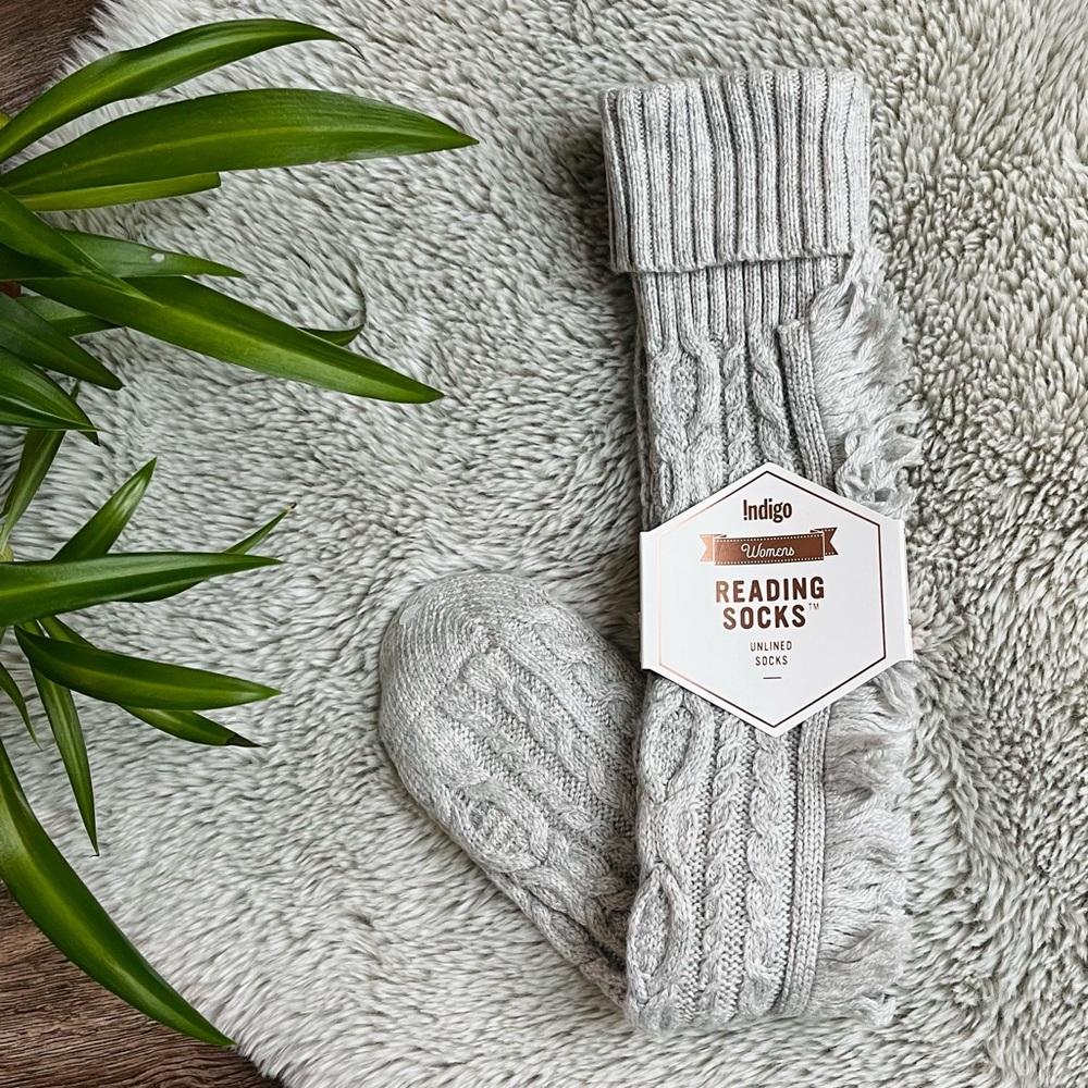 NWT Indigo Fringe Reading Socks